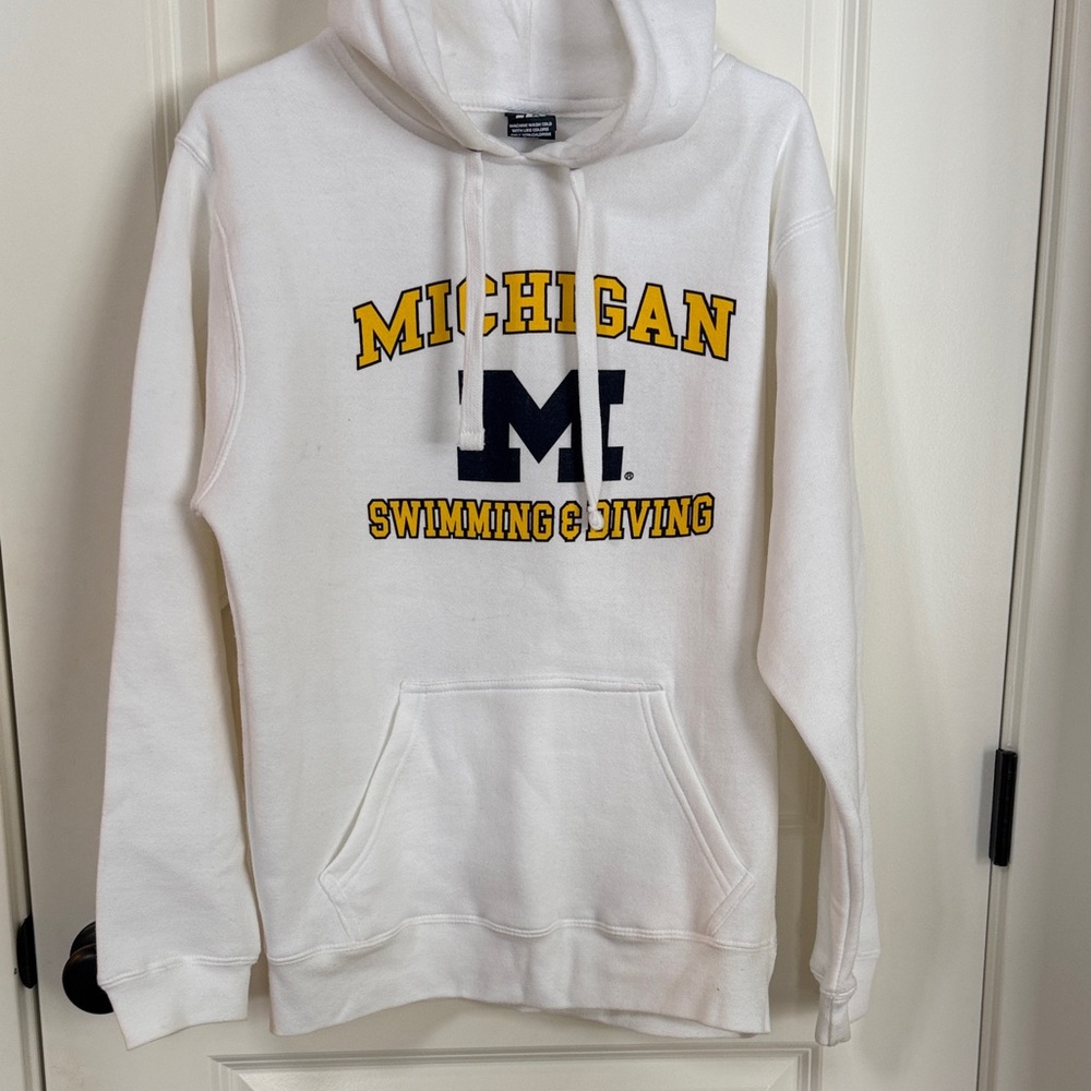 White university of Michigan Hoodie
